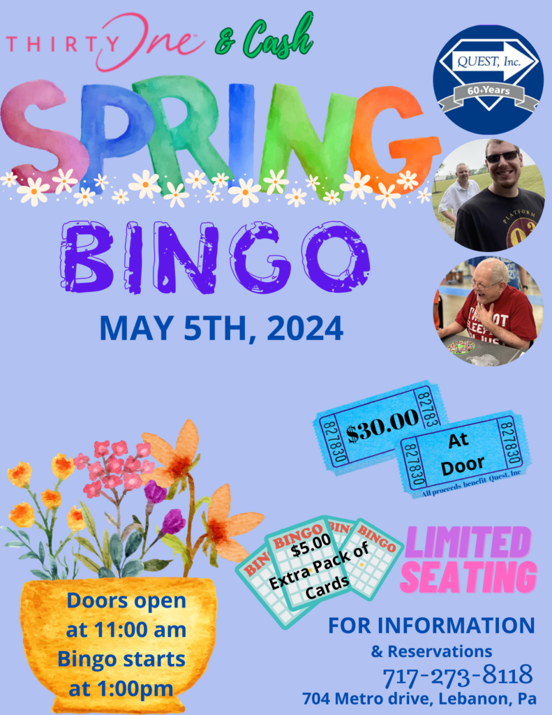 16th Spring Bingo flyer